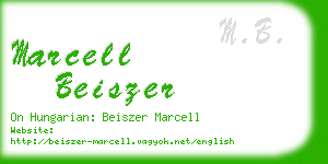 marcell beiszer business card